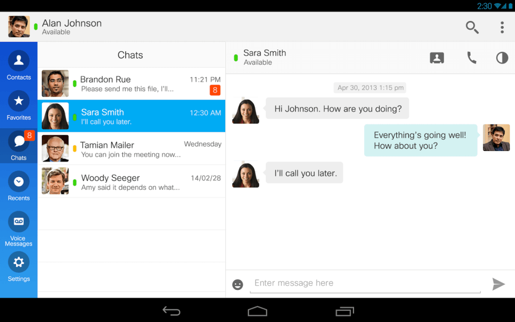 Jabber dashboard