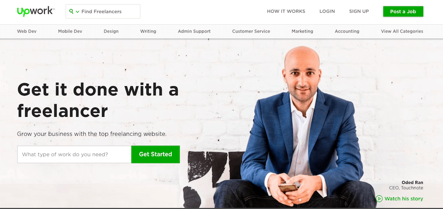 Upwork Homepage