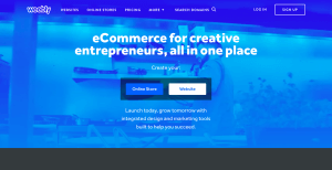 Weebly homepage
