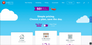 tsheets homepage