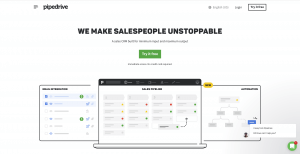 Pipedrive Homepage