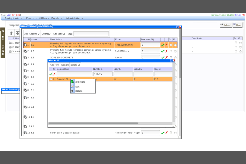 ESTIMATE screenshot