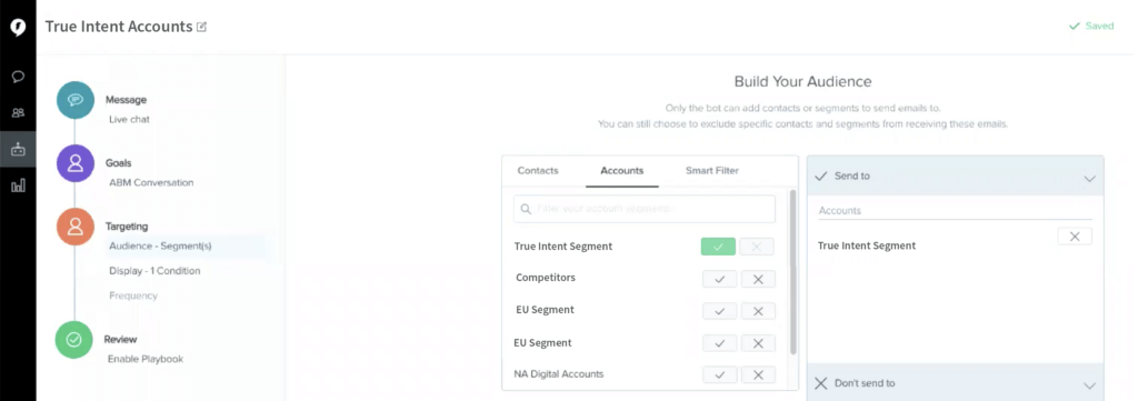 ABM Playbook Segment in Drift