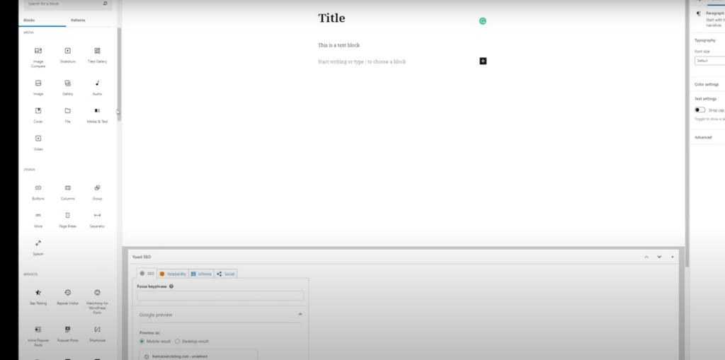wordpress ui