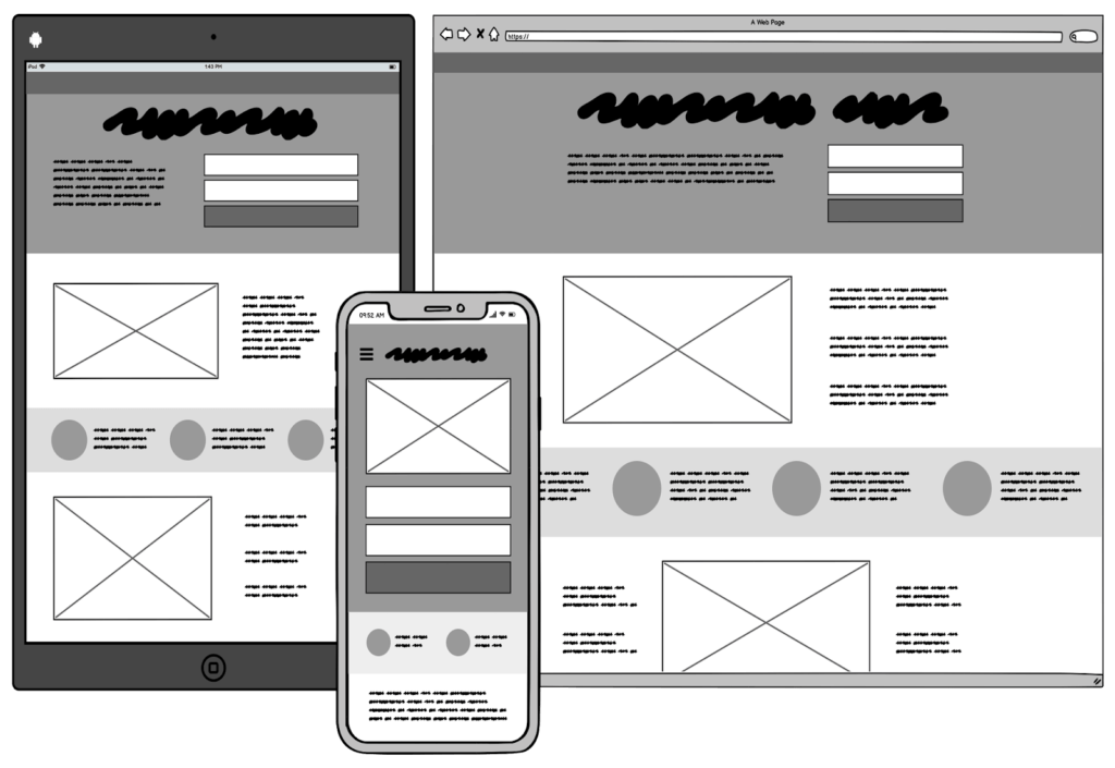 Wireframe examples