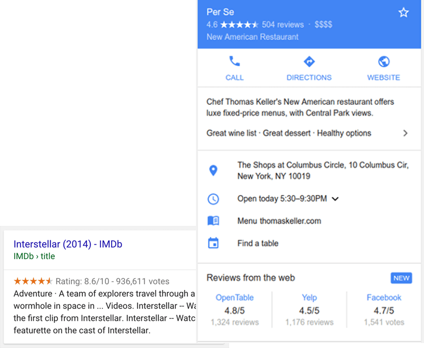review snippet example