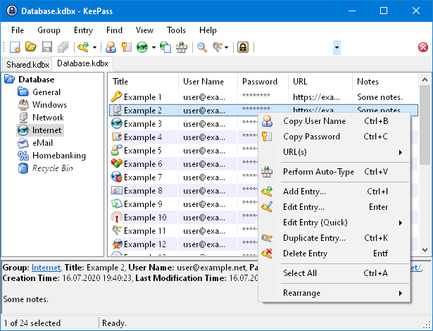 Keepass ui