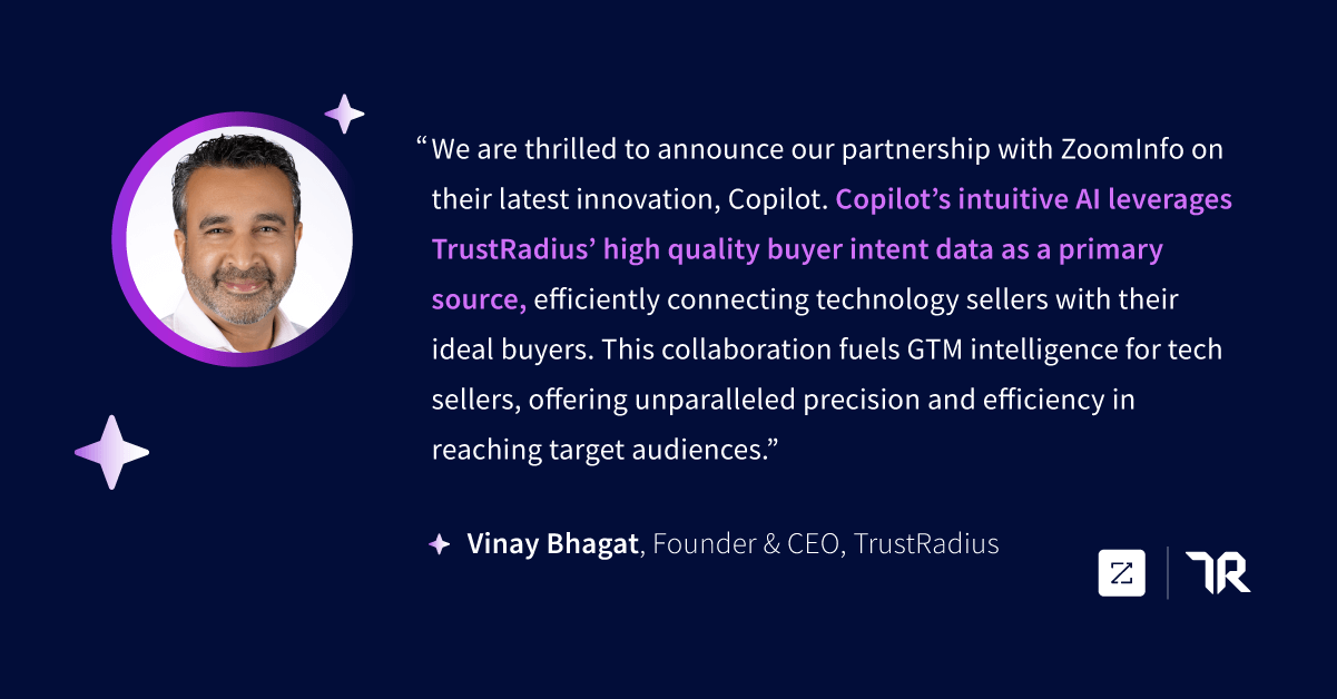 Vinay Bhagat TrustRadius ZoomInfo Copilot