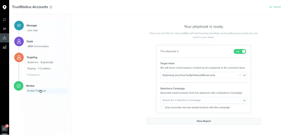 Publishing your Drift ABM Playbook